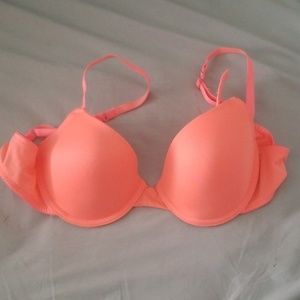 SO bright coral bra 36B